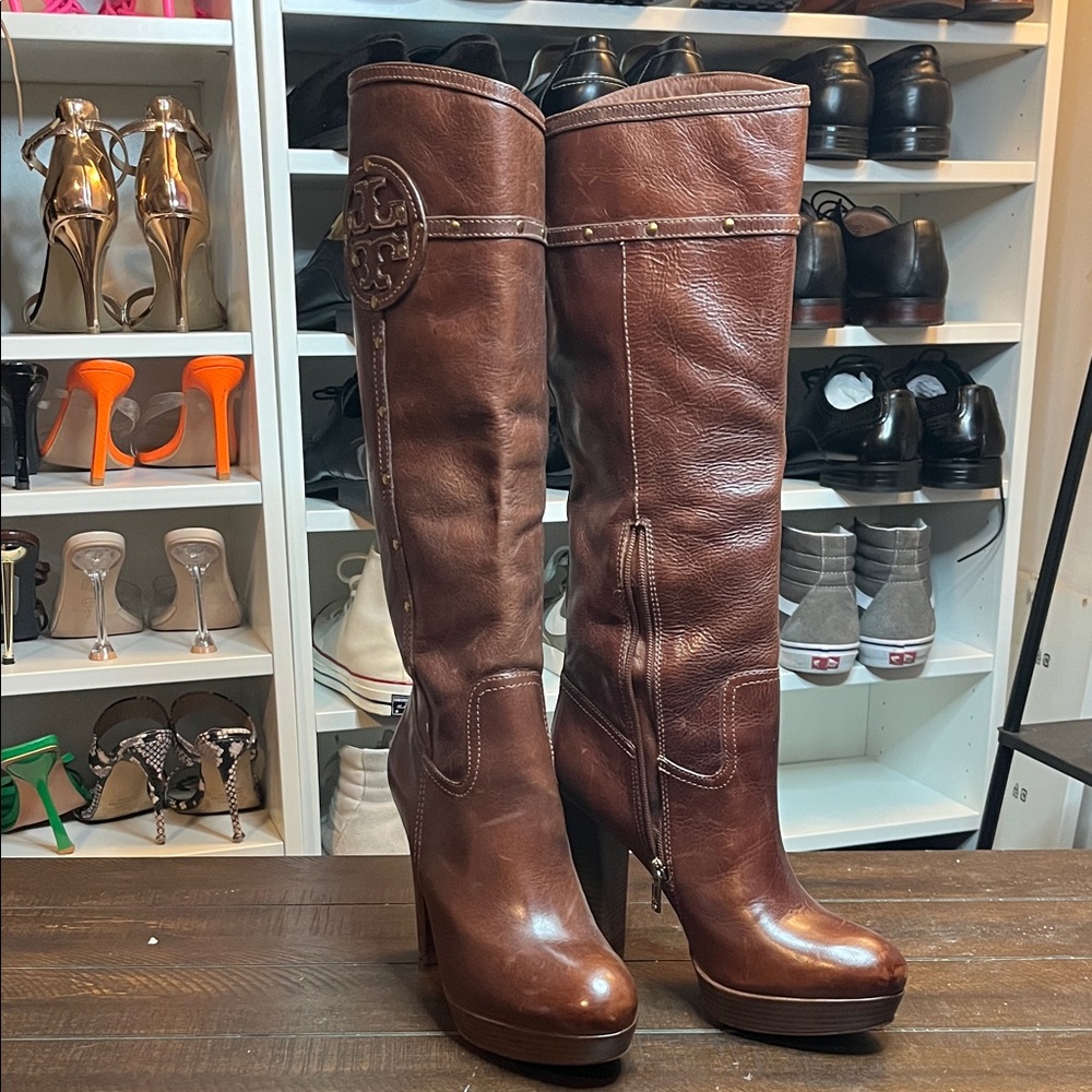 Tory Burch Knee-high Leather Tall Boots